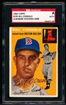 1954 Topps Baseball Autographed- #195 Bill Consolo, Red Sox- SGC Authenticated & Encapsulated