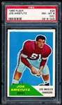 1960 Fleer Football- #28 Joe Amstutz, LA Chargers- PSA Nm-Mt 8 (OC)