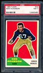 1960 Fleer Football- #33 Ken Adamson, Broncos- PSA NM 7