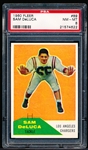 1960 Fleer Football- #89 Sam Deluca, Chargers- PSA Nm-Mt 8