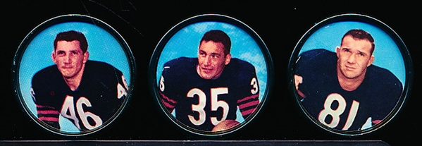 1962-63 Salada Football Coins- 3 Diff