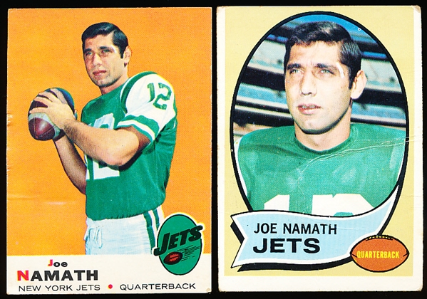 Joe Namath- 2 Cards