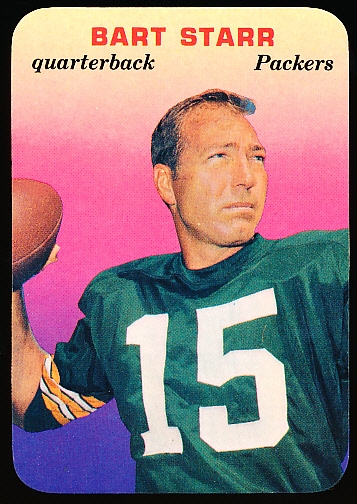 1970 Topps Fb Super Glossy- #9 Bart Starr, Packers