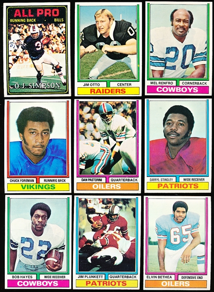 1974 Topps Fb- 100 Asst
