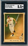 1959 Fleer Baseball Ted Williams- #18 Ted Williams- 1941 All Star Hero- SGC 5.5 (Ex+)