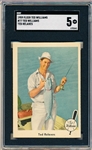 1959 Fleer Baseball Ted Williams- #77 Ted Williams- Ted Relaxes (Fishing)- SGC 5 (Ex)