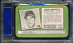 1971 Topps Baseball Supers- #18 Dave McNally, Orioles- PSA NM 7