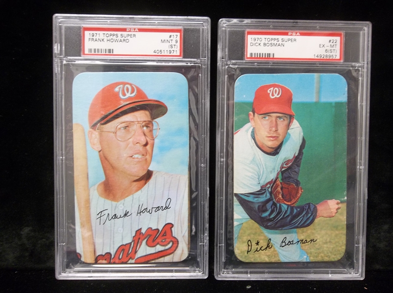 1971 Topps Bb Supers- 2 Diff. PSA Graded