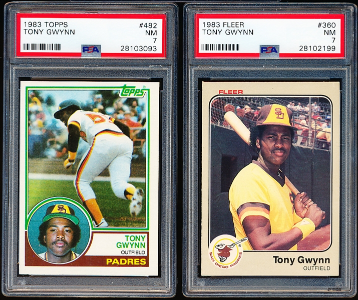 1983 Tony Gwynn Rookies- 2 Diff PSA NM 7