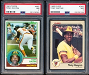 1983 Tony Gwynn Rookies- 2 Diff PSA NM 7