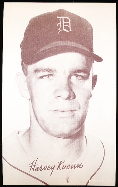 1947-66 Baseball Exhibit- Harvey Kuenn- “D” on Cap