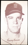 1947-66 Baseball Exhibit- Harvey Kuenn- “D” on Cap