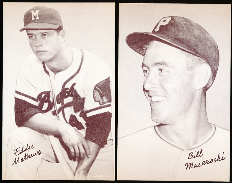 1947-66 Baseball Exhibit- 2 Diff Hall of Famers