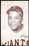 1947-66 Baseball Exhibit- Willie Mays, Giants- Portrait