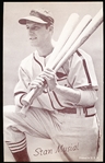 1947-66 Baseball Exhibit- Stan Musial- Holding 3 Bats (“Printed in USA”)