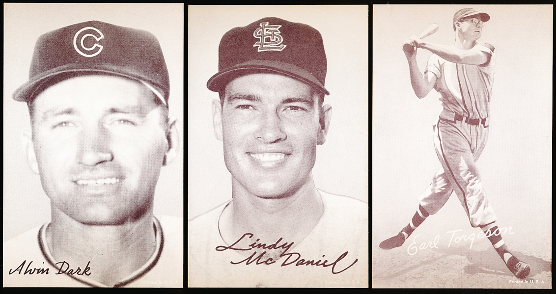 1947-66 Baseball Exhibits- 3 Diff