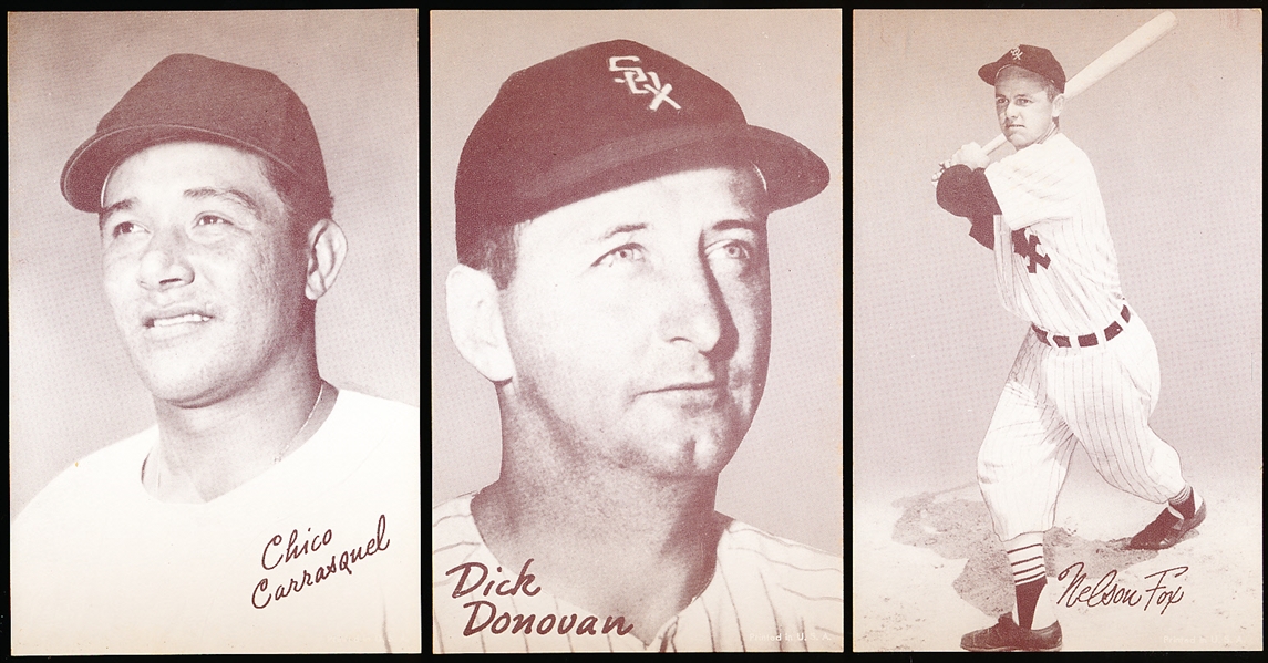 1947-66 Baseball Exhibits- 3 Diff