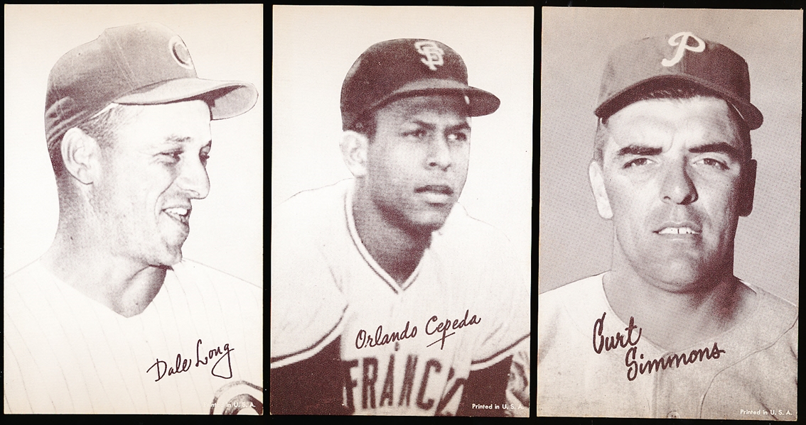 1947-66 Baseball Exhibits- 3 Diff