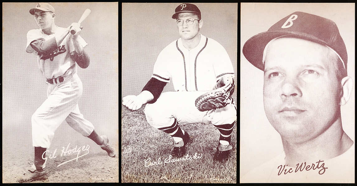 1947-66 Baseball Exhibits- 3 Diff