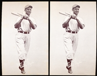 1939-46 Salutation Bb Exhibit- Yours Truly, Andy Pafko- 2 Cards- Both with Plain Caps