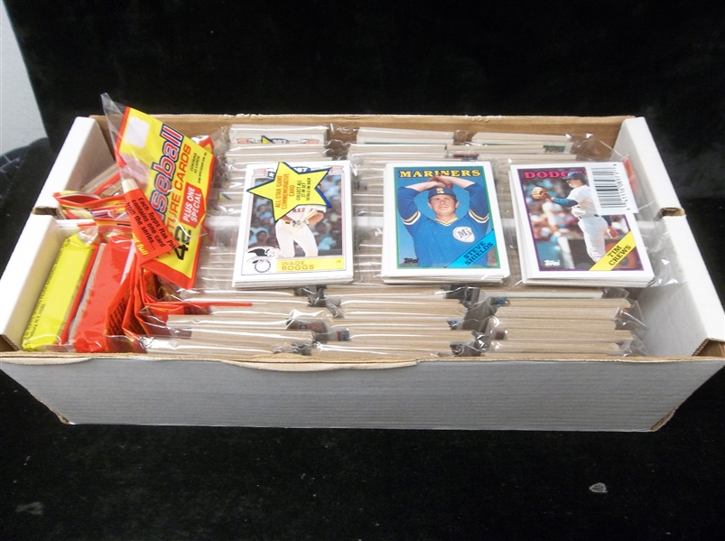 1988 Topps Baseball- 25 Unopened Rack Packs- 43 Cards Per Pack