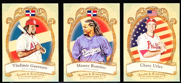 2009 Topps Allen & Ginter- “National Pride” Inserts- 45 Asst