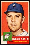 1953 Topps Bb- #227 Morris Martin, Phila A’s- Hi#