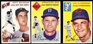 1954 Topps Bb- 3 Cards