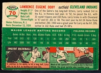 1954 Topps Baseball- #70 Larry Doby, Indians- SP