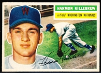 1956 Topps Baseball- #164 Harmon Killebrew, Wash- Gray Back