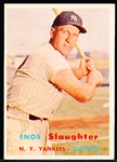 1957 Topps Baseball- #215 Enos Slaughter, Yankees