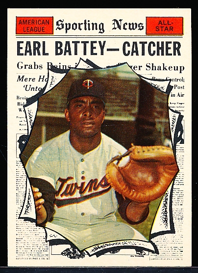 1961 Topps Baseball- #582 Earl Battey AS- Hi# 
