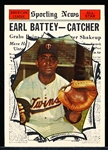 1961 Topps Baseball- #582 Earl Battey AS- Hi# 