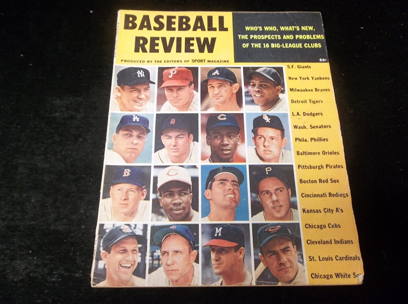 1959 Sport Magazine “Baseball Review” Magazine- Multi-Star Cover