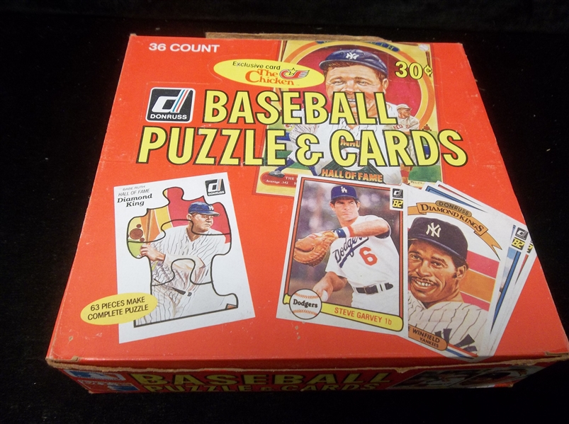 1982 Donruss Baseball- One Unopened Wax Box