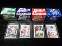 1987-’89 Factory Boxed Traded Complete Sets- 4 Diff.