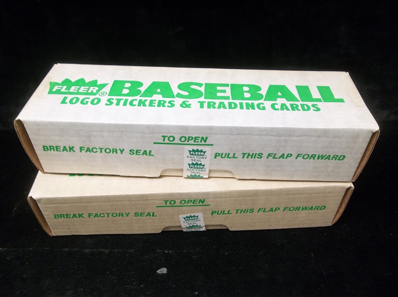 1988 Fleer Baseball Factory Sealed Sets of 672- 2 Sets