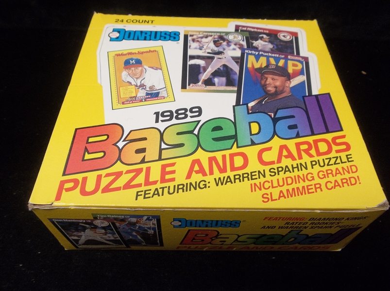 1989 Donruss Baseball- One Unopened Cello Box