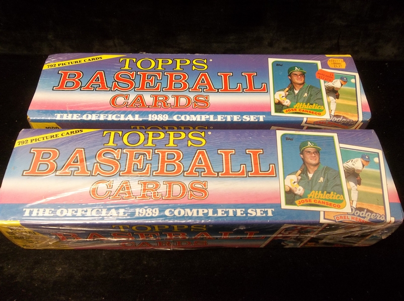 1989 Topps Baseball Factory Sealed Retail Sets of 792- 2 Sets