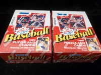 1990 Donruss Baseball- Two Unopened Wax Boxes