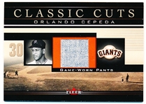 2002 Fleer Classic Cuts Bb- “Game-Used”- #OC-P Orlando Cepeda, S.F. Giants