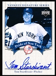 2003 UD Yankees Signatures Bb- “Pride of New York Autographs”- #PN-TS Tom Sturdivant, Yankees