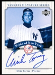 2003 UD Yankees Signatures Bb- “Pride of New York Autographs”- #PN-MT Mike Torrez, Yankees