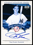 2003 UD Yankees Signatures Bb- “Pride of New York Autographs”- #PN-TT Tom Tresh, Yankees