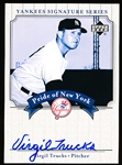 2003 UD Yankees Signatures Bb- “Pride of New York Autographs”- #PN-VT Virgil Trucks, Yankees
