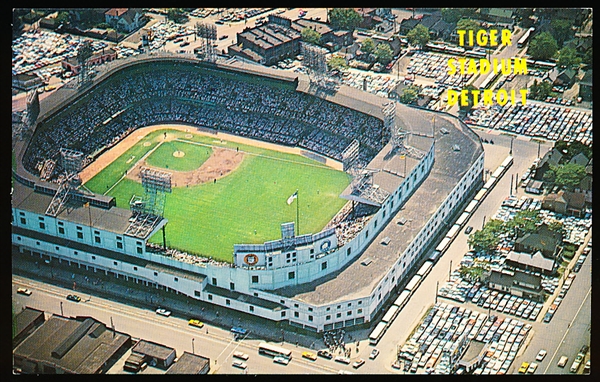 Handleman Co. “P58567 (D29)- Tiger Stadium Detroit” Chrome Postcard