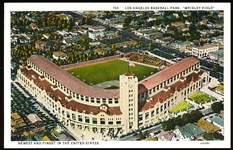Western Publishing & Novelty “106685, 150.: Los Angeles Baseball Park, Wrigley Field Newest and Finest in the United States” Smooth Linen Postcard