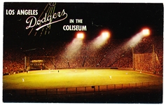 Mitock & Sons “P25136: Los Angeles Dodgers in The Coliseum” Chrome Postcard
