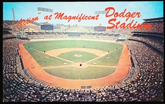 Mitock & Sons “P57723: Action at Magnificent Dodger Stadium” Chrome Postcard