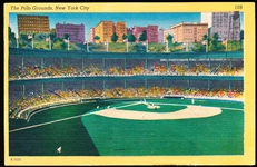 E. Oumano “109, K2035: The Polo Grounds, New York City” Linen Postcard
